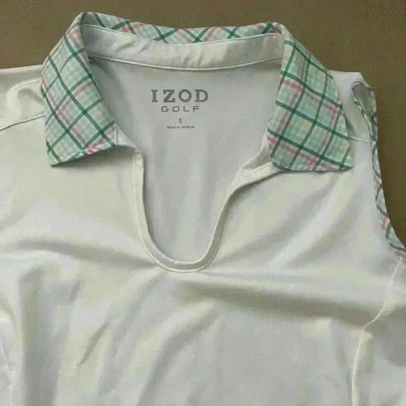 IZOD Women’s Golf Pleated back Tank Top: S - Picture 3 of 6